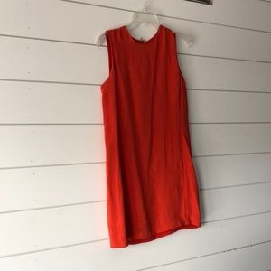 Vince Sleeveless Orange Dress